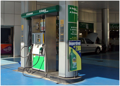 Ethanol fuel station in Brazil